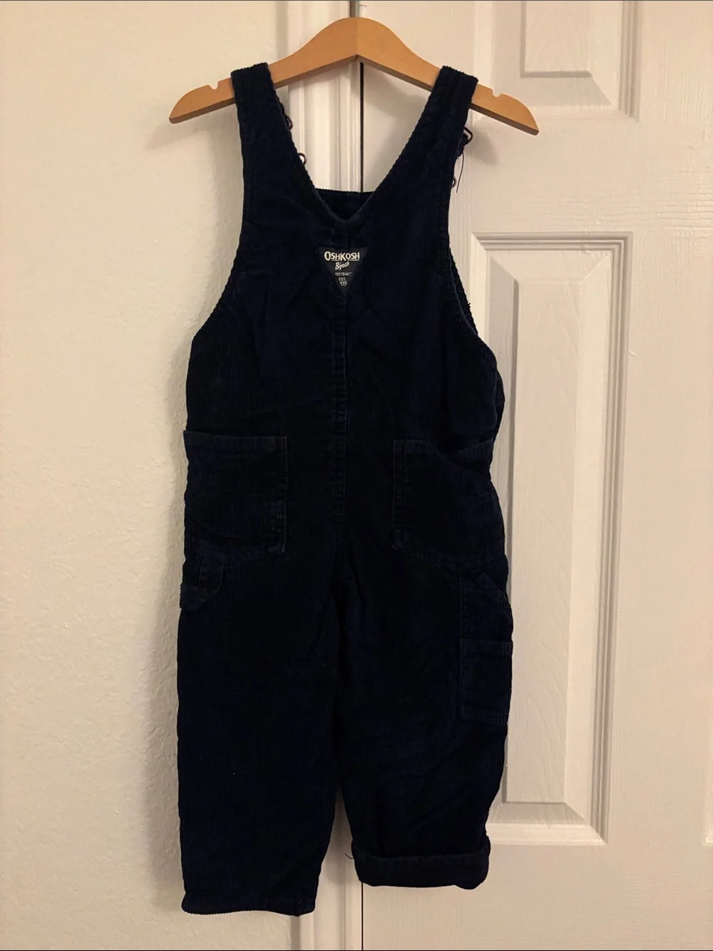 OshKosh B'gosh Dark Navy Corduroy Overalls for Kids